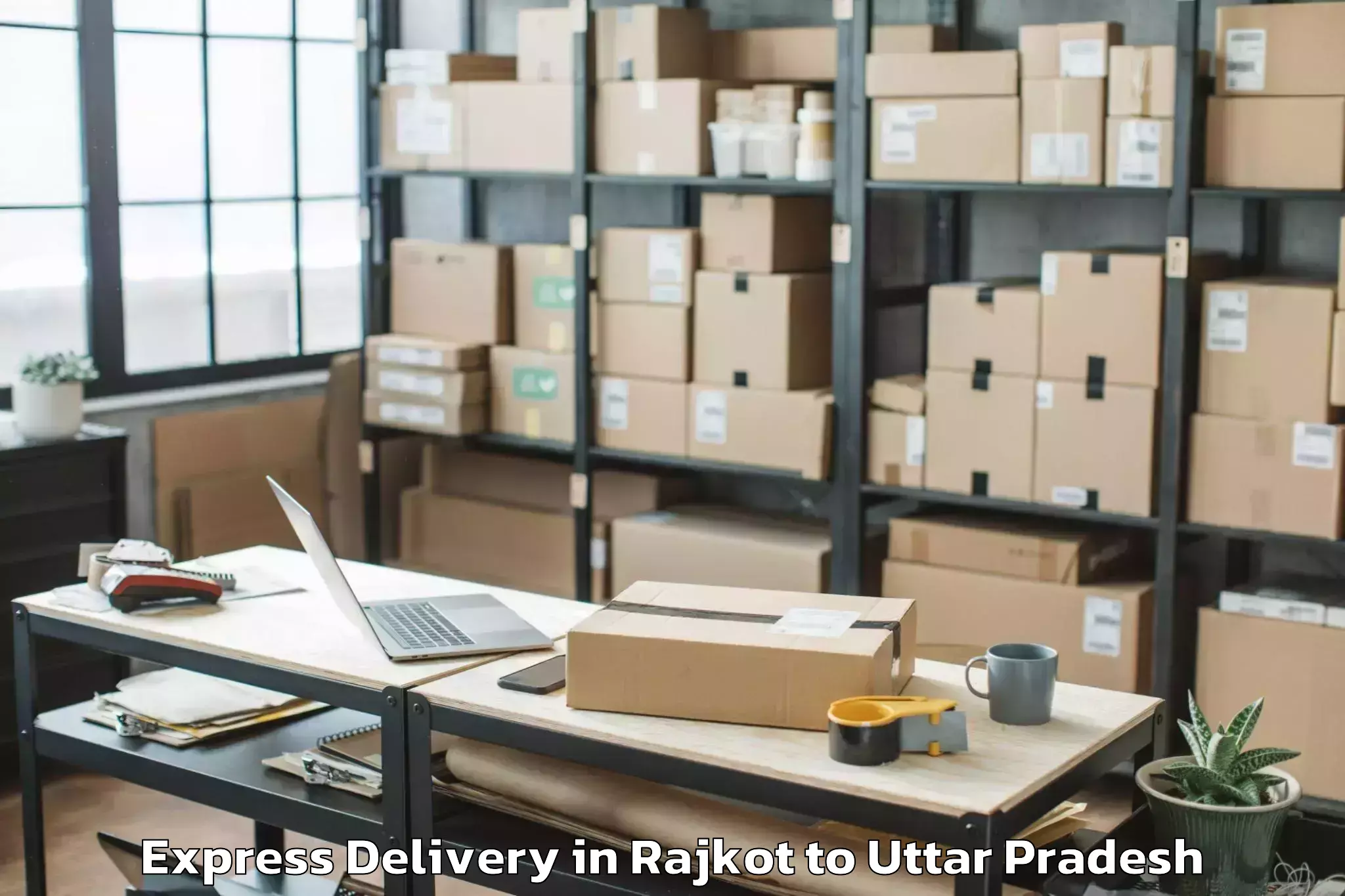 Get Rajkot to Aligarh Express Delivery